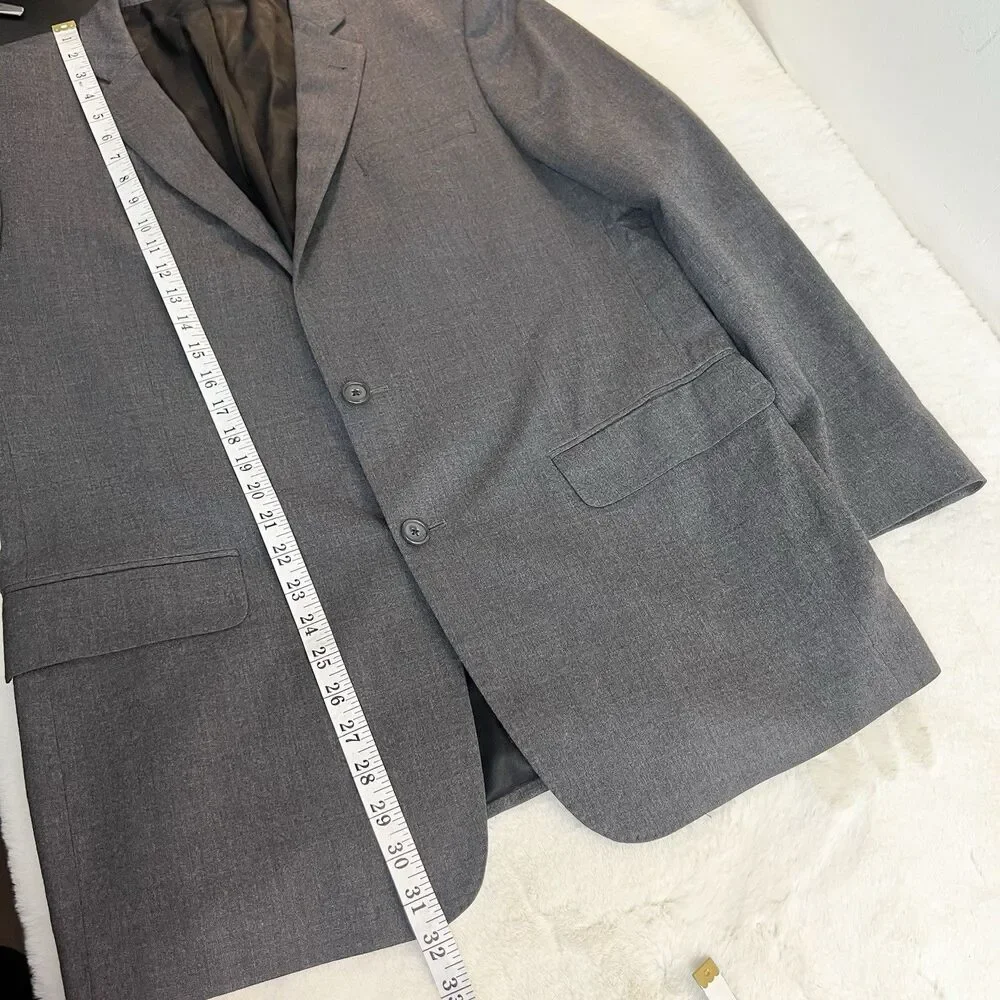 John Varvatos Blazer Dark Gray SOHO Fit Wool Men’s 44R - Picture 12 of 13